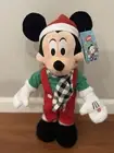 Christmas Holiday Disney 19 in Musical Mickey Mouse Porch Plush Greeter NWT