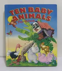 在飛比找Yahoo!奇摩拍賣優惠-Ten Baby Animals 英文立體書 Pop-Up 