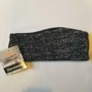 Field & Stream Cozy Cabin Headband Black Snowflakes OSFM