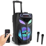Pyle PPHP101WMB Portable Bluetooth PA Speaker System - 600W 10” Outdoor BT