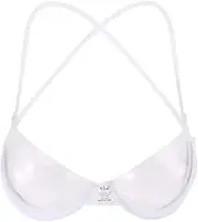 [Generic] Womens Sleep Wear Sexy Underwear Disposable Strap Bra Bra Plastic Open Cup Lingerie Set for Women