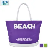 在飛比找Yahoo奇摩購物中心優惠-LIFECODE BEACH 防水大沙灘袋/購物袋/健身袋-