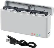Battery Charging Hub for Action 3 Action 4 Camera, 3 Channel Battery Charge Storage Station Compatible with OS MO Action 3 Action 4, with USB Type C Cable