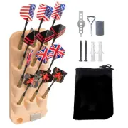 Dart Holder Wall Mount,Dart Stand Rack Displays 12 Steel/Soft Tip Darts,Dart ...