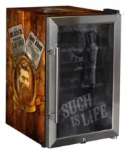 Ned Kelly Designed Glass Door Bar Fridge 70 Litre Father's Day gifts
