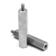 #4-40 x 3/8 Coarse (1/4" AF) Hex Male Female Standoff Stainless Steel 303