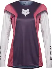 FOX Flexair Infinite Ladies Motocross Jersey, pink-purple, Size L for Women Pink Purple