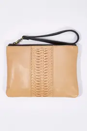 Grecian Leather Wrislet Clutch Bag--OVA-GRECIAN