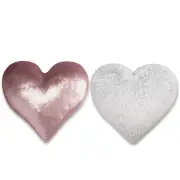 46x42cm Heart Design Cushion Insert Cover Decorative Throw Pillow Sofa Decor