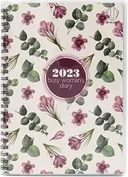 Upward Diaries 4404 Busy Women's Weekly 2023 Diary, A5 Size - Bouquet (UPCY4404-320)