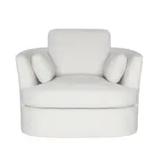 [Sleeping Giant] Lax California Ivory Swivel Chair