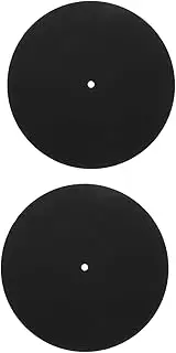 BESPORTBLE 2pcs Record Protector Mat for Turntable Felt Vinyl Pad Protect Discs from Scratches Vibration Easy Install