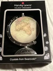 Swarovski Crystals Globe Ornament - Harvey Lewis 2018 Empty Nesters Adventure