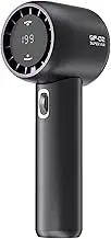 FUNJEO GF02 Portable Handheld Fan,Speed(1-199) Adjustable Wind Levels,2.0 Fast Charge,3500mAh Battery,13H Max Cooling,for Travel, Sports, Camping, Work (Grey)