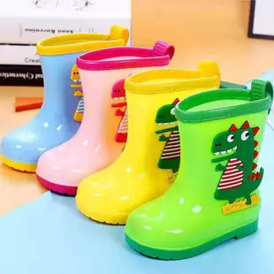 兒童雨鞋小孩雨靴加絨保暖雨靴男童女童水鞋小學生可愛卡通水靴。