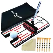 Golf Putting Mirror with 6 Golf Tees, Putting Mirror Training Aid for Golf