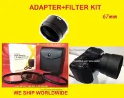 LENS ADAPTER to CAMERA NIKON COOLPIX L120 L310 + FILTER KIT UV CPL FL-D 67mm