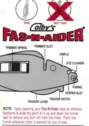 COLBY'S FAS-N-AIDER FISHERMAN'S KNOT-TYER...TIE YOUR HOOK IN 15 SECONDS!