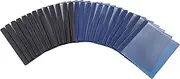 Amazon Basics Letter Size Clear Front Poly Report Cover with Metal Prong - 25-Pack, Assorted Black and Navy