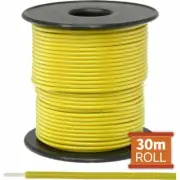 DOSS 30M YELLOW HOOKUP WIRE/CABLE SOLD AS A ROLL OF 30M