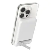 Belkin BoostCharge Pro Magnetic Power Bank 5K With Qi2 - White (BPD006BTWH),15W,2xUSB-C,1M USB-C to USB-C Cable,Overcharge Protection,2 Years Warranty BPD006BTWH