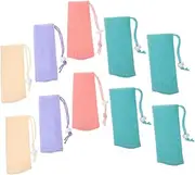 WRITWAA 16pcs Soap Saver Bag Breathable Pe Mesh Pouch for Bar Soap Hanging Design for and Scrubber for Bathing and Shower Use
