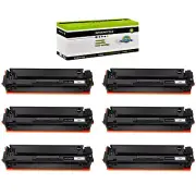 6PK Black CF500A Toner fit for HP Color LaserJet Pro M254dw M281cdw M281fdw MFP