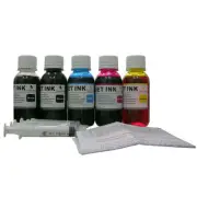 High quality ND® Anti-UV refill ink for Epson inkjet printer Cartridge 5x100ml