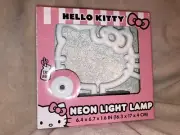 Hello Kitty Hot Pink Light Up Neon Lamp Light Battery Powered New In Box