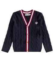 [Bonpoint] Bonpoint Galvin wool cardigan Y 14 blue