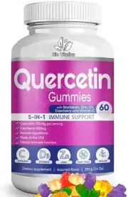 Quercetin Gummies by BioVitalica - Quercetin with Bromelain Vitamin C and Zinc