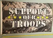 VETERANS FLAG FREE SHIP USA SELLER* Support Our Troops Camp Navy Army USA 3x5'