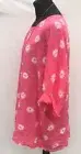 Women's Italian Lagenlook Plus Size Batwing Cotton Linen Print Tunic Tops LADIES