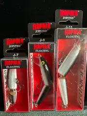 3 - RAPALA Floating Jointed Minnows - J-7 / J-9 / J-11 - Bass Fishing Lures