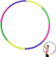 Hula Hoop, Detachable Hula Hoops Small Hula Hoop Adjustable Hoola Hoop, 8 Sections Colorful Fitness Hula Hoop, Lightweight Hoola Hoop for Dance, Exercise, and Pet Training 1Pcs