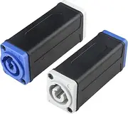 (Pack of 2) Powercon Connector Extension Adapter, Connector Professional for Neutrik Connectors