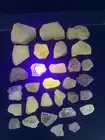 775 Carats Fluorescent Apatite Lot Of 30 Crystals.