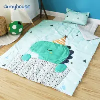 在飛比找momo購物網優惠-【myhouse】韓國防蹣抗敏派對動物兒童睡袋 -(多款可選