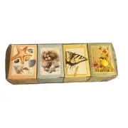 VTG New Unused Marjolein Baskin Nature's Sketchbook Box Of Four Cylinder Soaps