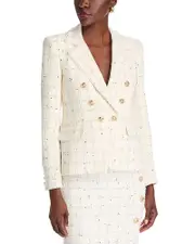Generation Love Eliza Windowpane Tweed Blazer
