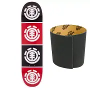 ELEMENT Skateboard Deck TEAM QUADRANT 8.0 with MOB GRIPTAPE BRAND NEW IN SHRINK