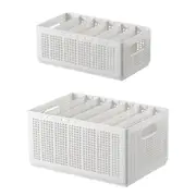 Wardrobe Storage Basket Set Multi-Size Compartment Boxes for Clothes Storage