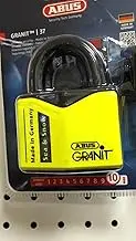 ABUS Padlock 37/55 Granit Sands (Sea and Snow)-high Security for The Highest Demands-Ideal for Marine, sea and Snow-with Plus Cylinder Against Picking-Double Ball Lock-Colour Yellow