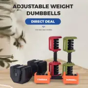 Fitness Master 25KG Adjustable Dumbbell Set Home GYM Exercise Equipment Anti-rol