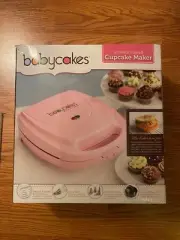 The Original Babycakes Pink Nonstick Coated Mini Cupcake & MIni Pie Maker NEW