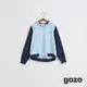 【gozo】➤gozo三次方撞色連帽棒球外套(淺藍/深藍_F) | 女裝 顯瘦 休閒