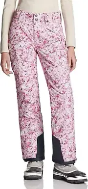 Trendy Medium Snow Pants for Women with Snap Buttons & Reinforced Guards