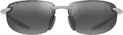 [Maui Jim] Unisex Hookipa Ultra AF Sunglasses, Metal Matte
