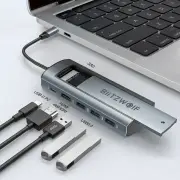 BlitzWolf® BW-Neo TH13 6-in-1 Docking Station with M.2 SATA SSD Card Slot 3*USB 3.0 PD100W 4K@30Hz HD M.2 SATA SSD USB H