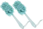 minkissy 2pcs Long Handle Bathing Body Brush Durable Shower Brush Exfoliating Back Scrubber for Skin Cleaning Random Colors Bathing Supply for Healthy Skin
